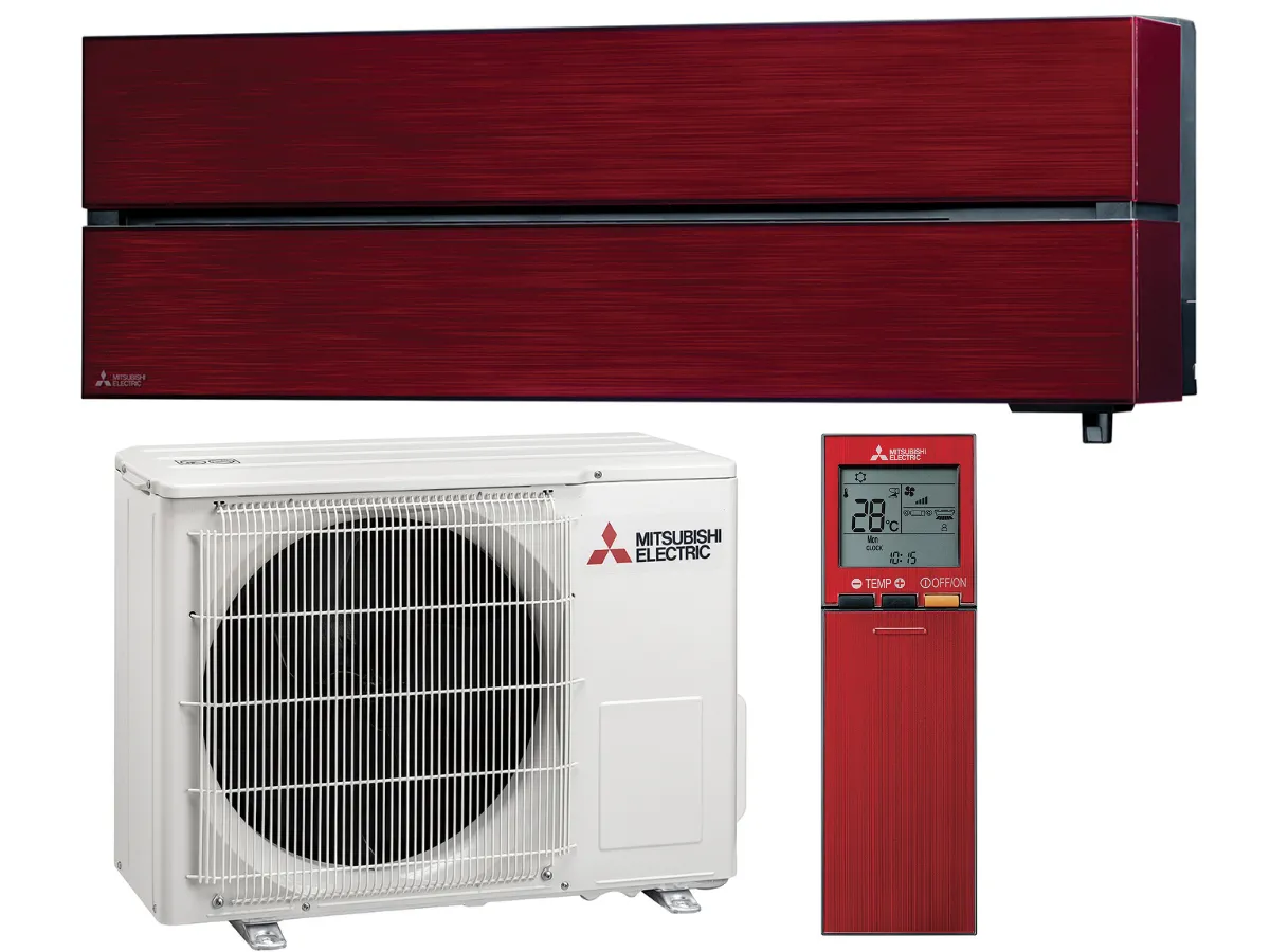Кондиционер EXTRA PREMIUM Mitsubishi Electric 12000BTU (рубиново-красный)