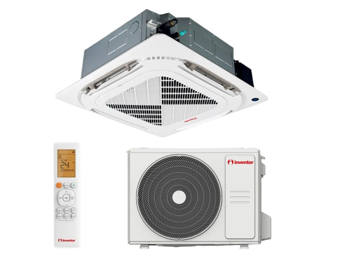 Кондиционер INVENTOR тип КАССЕТА Inverter R32 V7CI24WIFIR/U7RS24 - Wi-Fi 24000 BTU