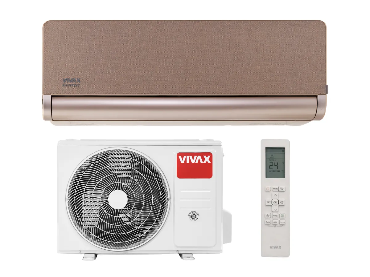 Кондиционер Vivax Inverter R32 H-Design 12000 BTU Gold