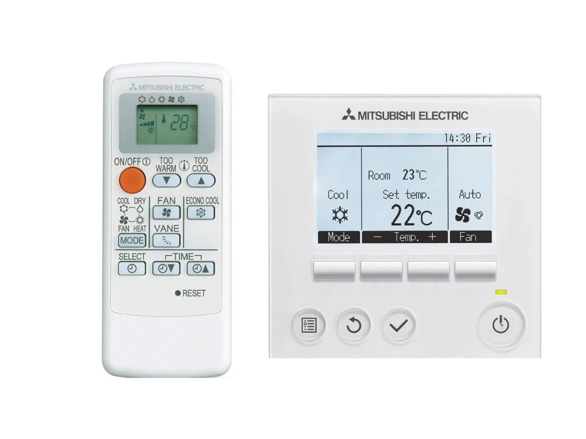 Изображение пульта дистанционного управления Mitsubishi Electric PLA-M35 EA/SUZ-M35VA
