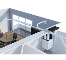 Recuperator Mitsubishi Electric LOSSNAY VL-500CZPVU-R-EG instalat în cameră