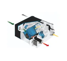 Конструкция приточно-вытяжной установки Mitsubishi Electric LGH-RVX3-E 