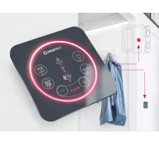 Сенсорная панель управления с Wi-Fi модулем для рекуператора воздуха с системой приточно-вытяжной вентиляцией Heatpex ARIA VITALE MVHR SILVER