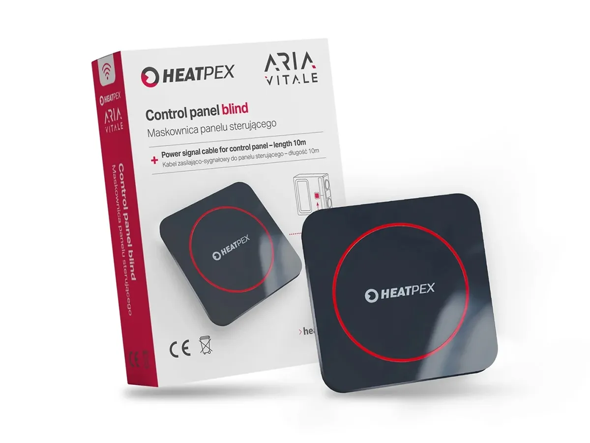 Панель управления Heatpex ARIA VITALE и его упаковка