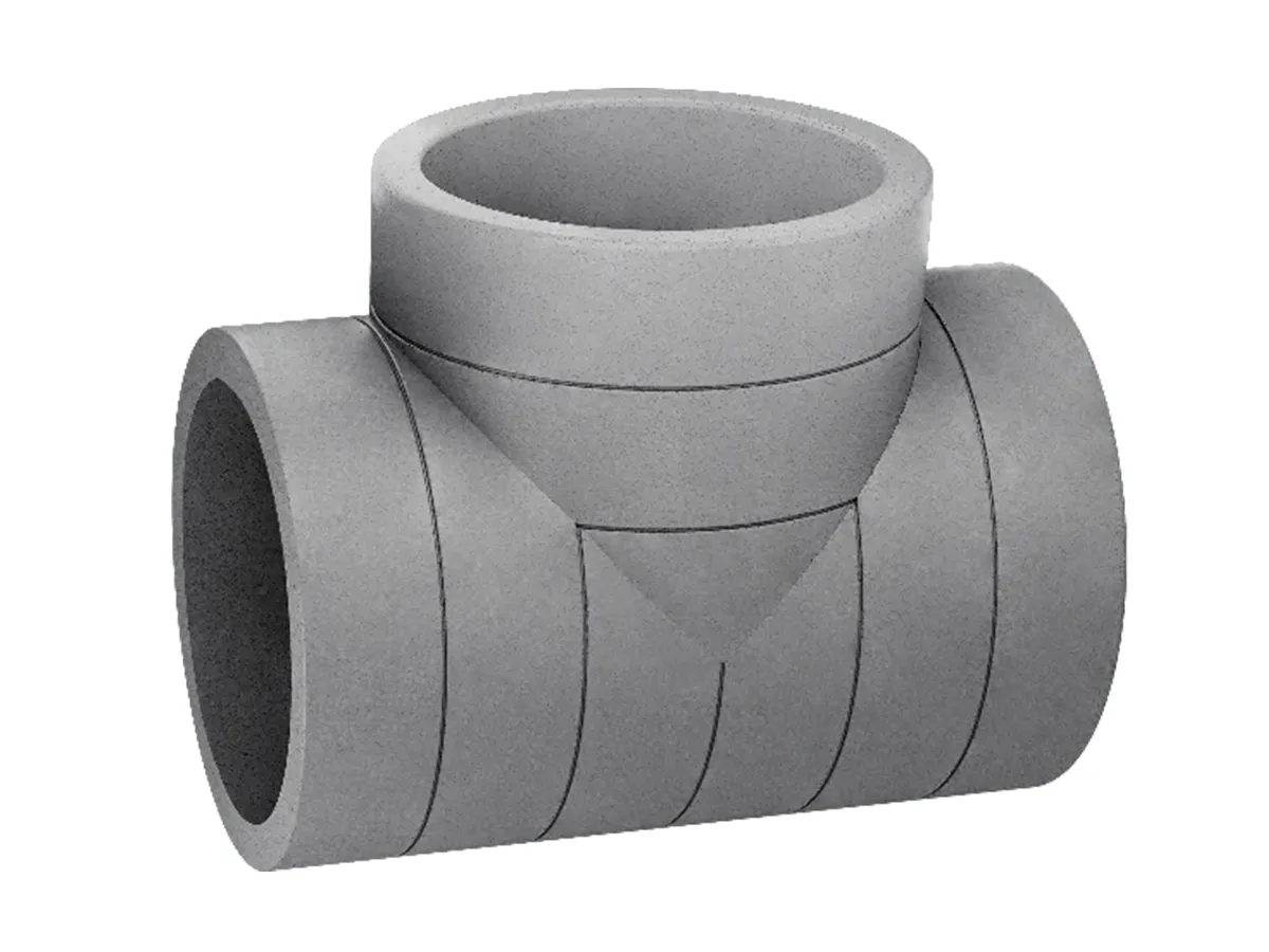 Racord în T izolat Heatpex ARIA ADURO Ø200 mm pentru ventilație