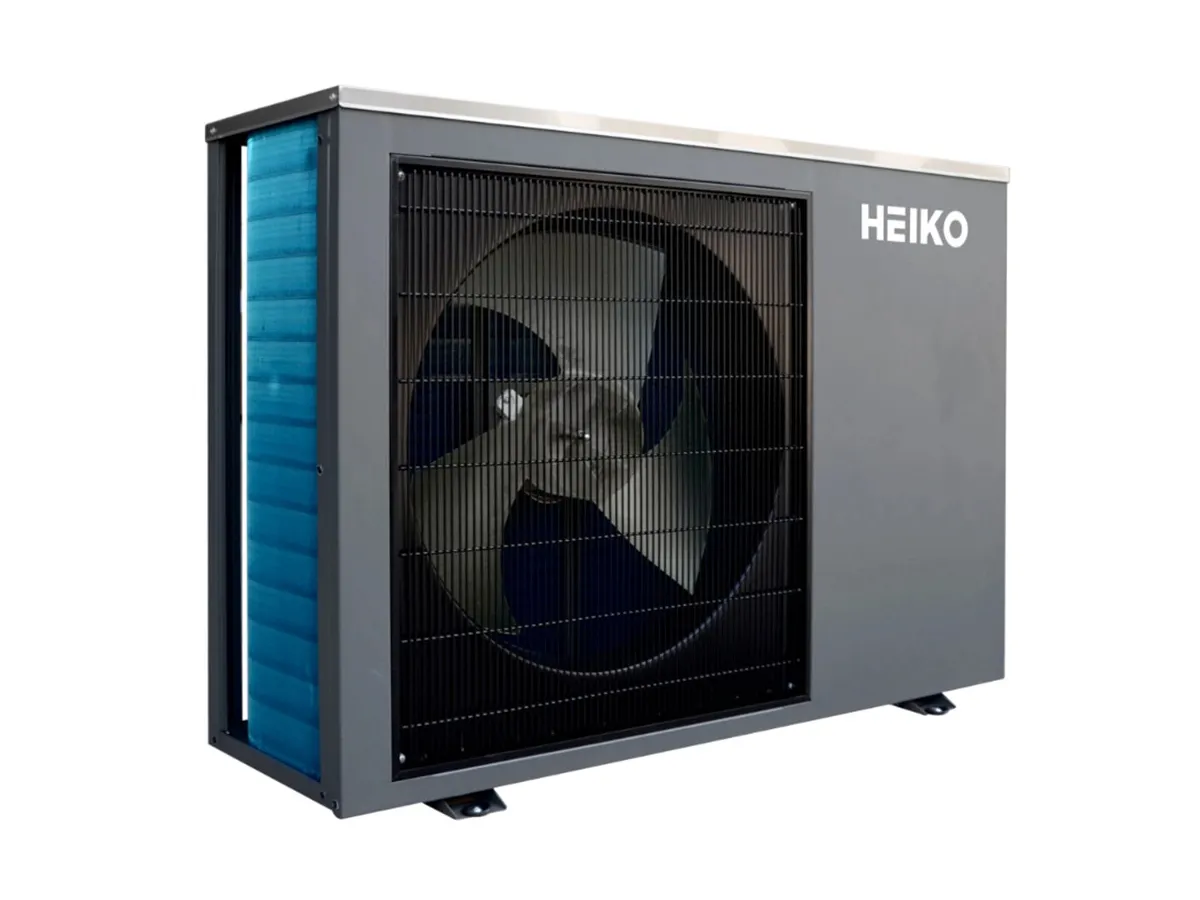 Внешний блок теплового насоса Heiko THERMAL Plus, вид слева