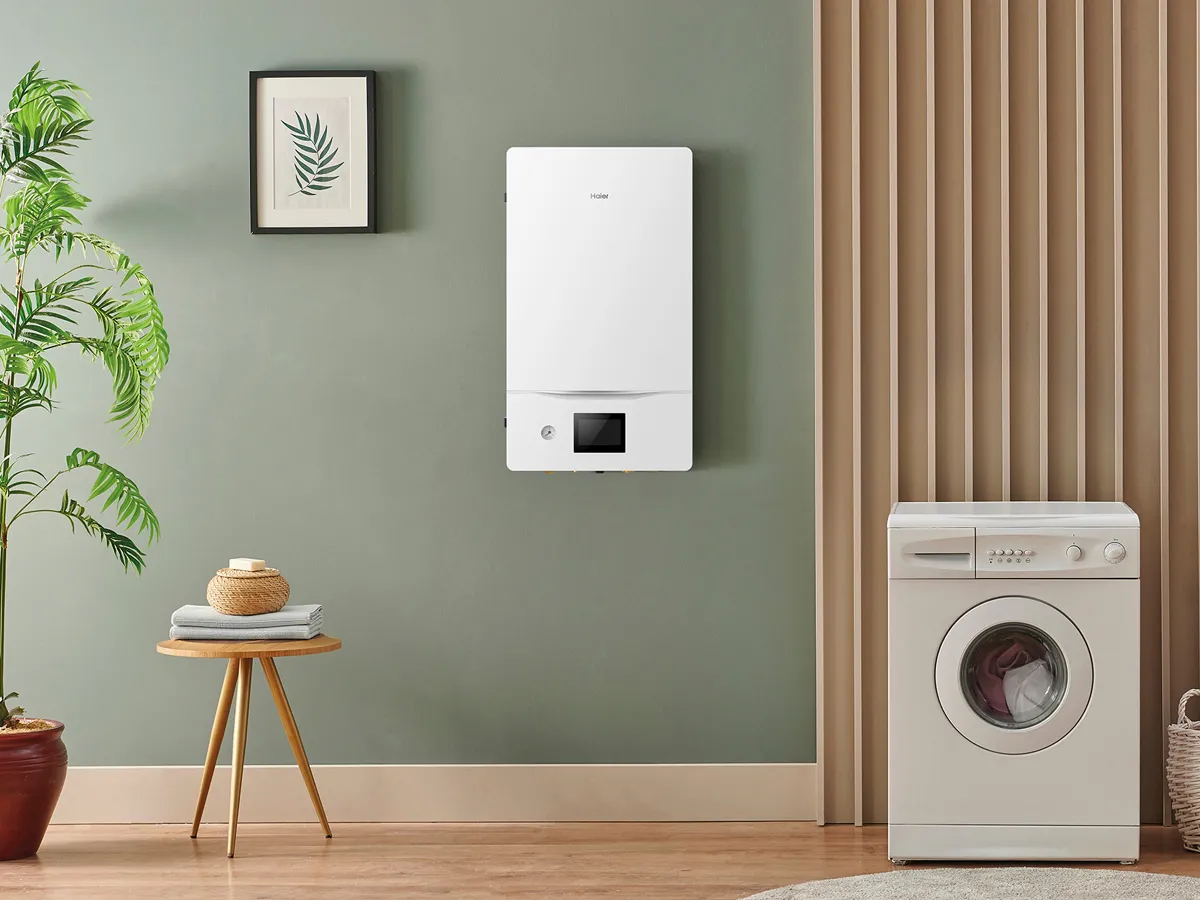 Тепловой насос Haier Super Aqua в комнате