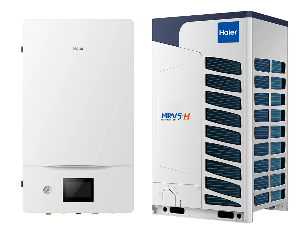 Тепловой насос воздух-вода сплит-система  Haier Extra  MRV-5H AV08NMVETA-HYDROBOX  HU310WVLNA (Мощность 20 kw)