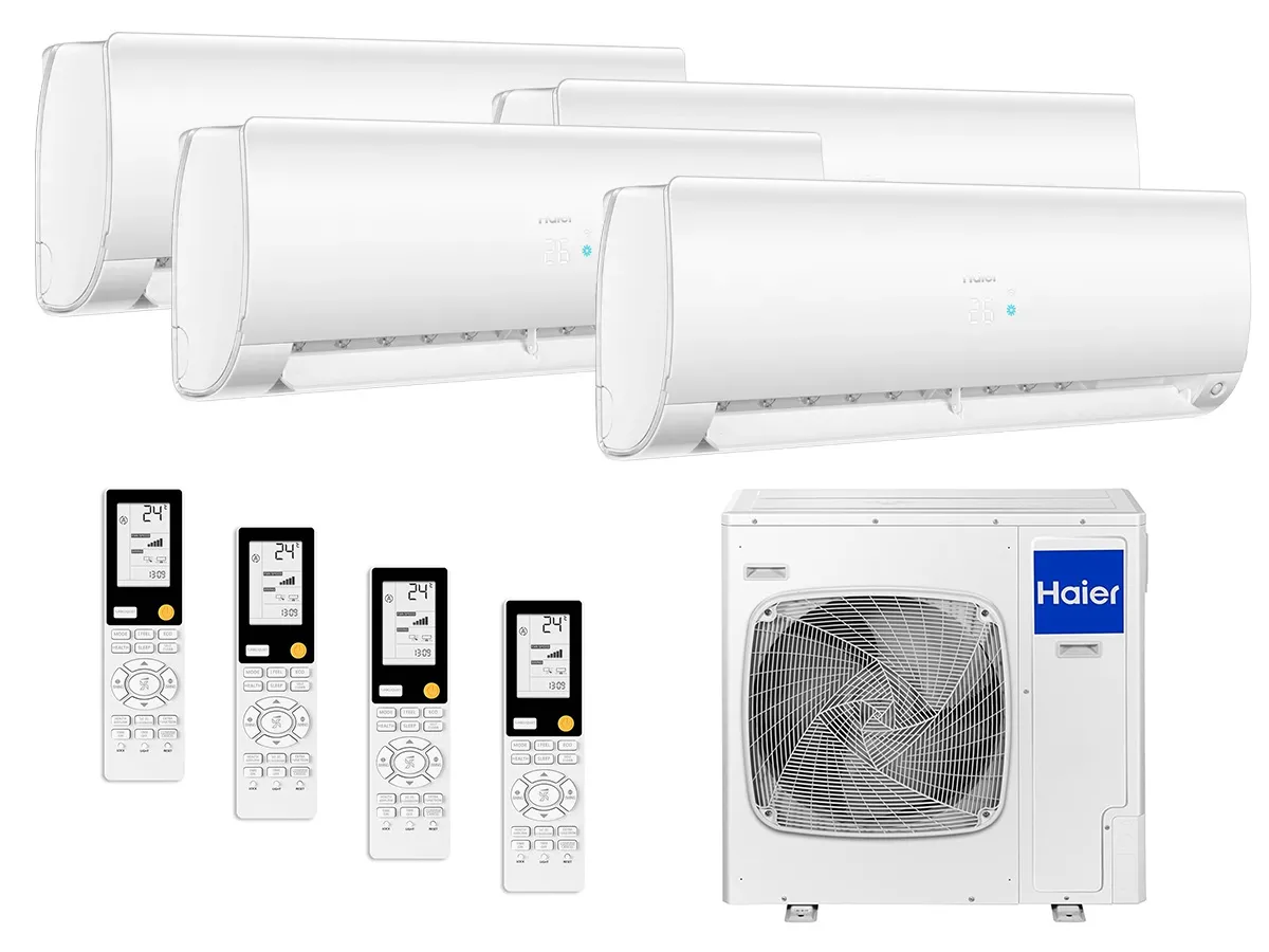 Kit de sistem Haier Multi Split pentru un apartament cu 4 camere de până la 90 m²